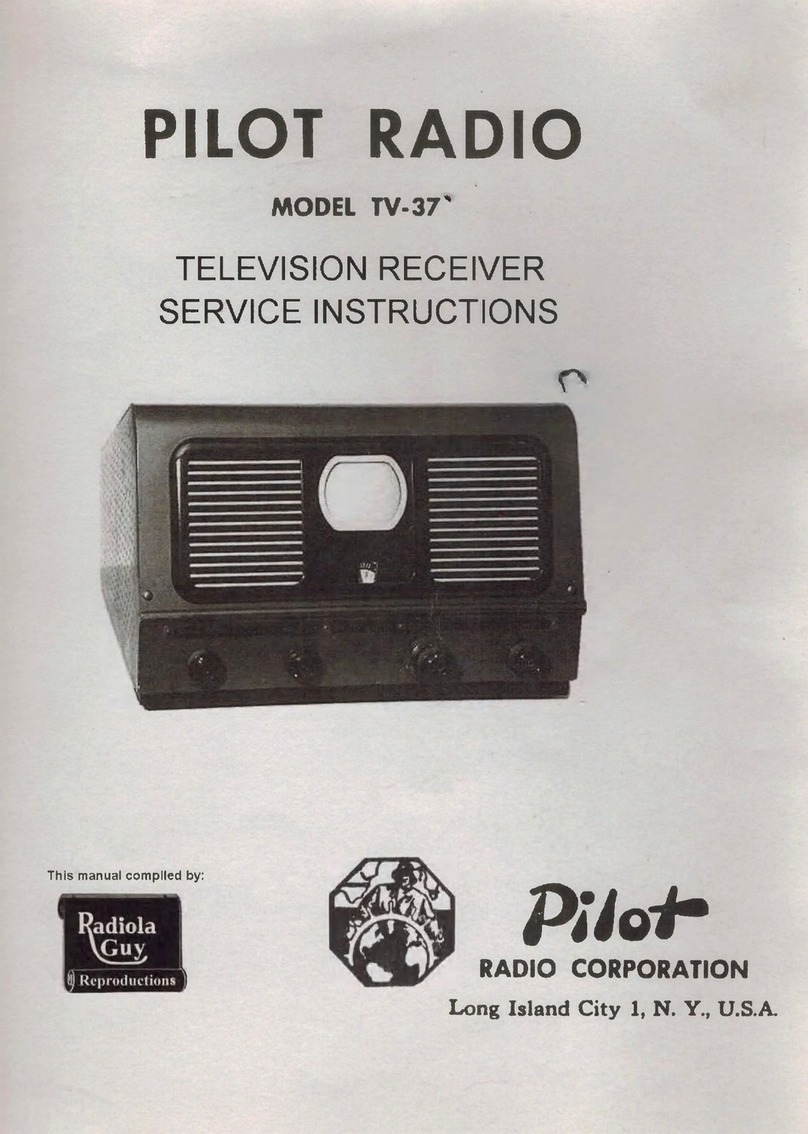 Pilot Communications TV-37 Operating instructions