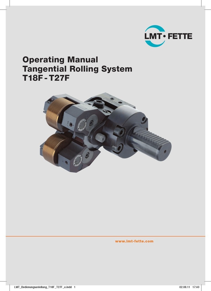 LMT FETTE T18F operating manual