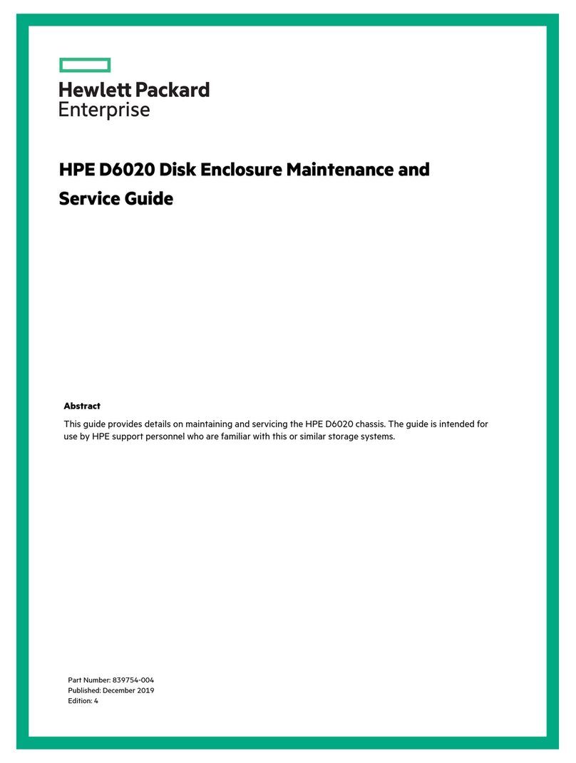 HP HPE D6020 Maintenance and service guide HP HPE D6020 Maintenance and service guide