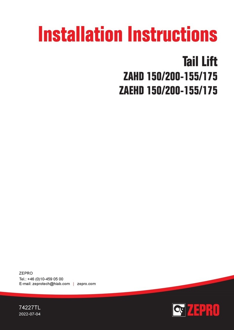 Zepro ZAHD 150/200 installation instructions