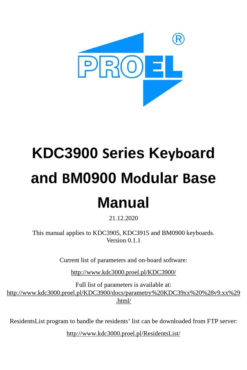 PROEL KDC3900 Series User manual