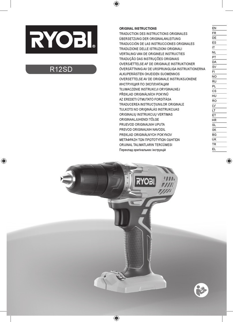 Ryobi R12SD-220S User manual