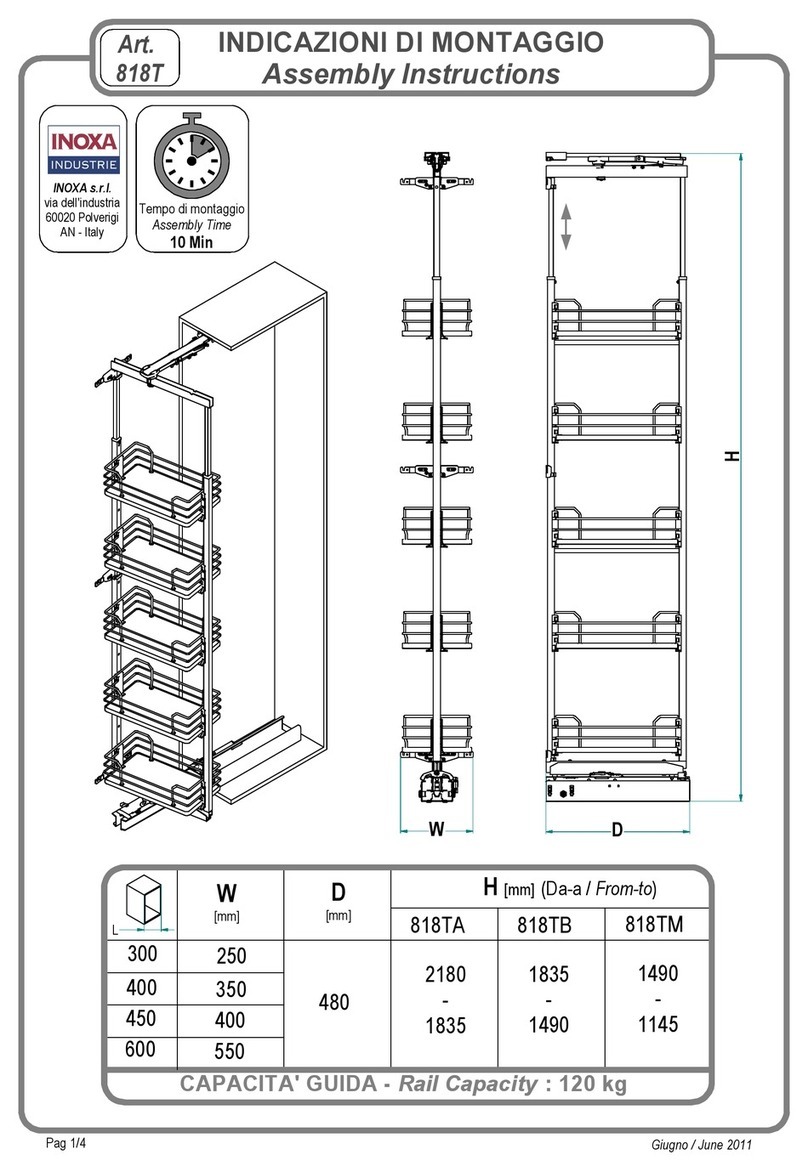 INOXA 818TA Assembly instructions