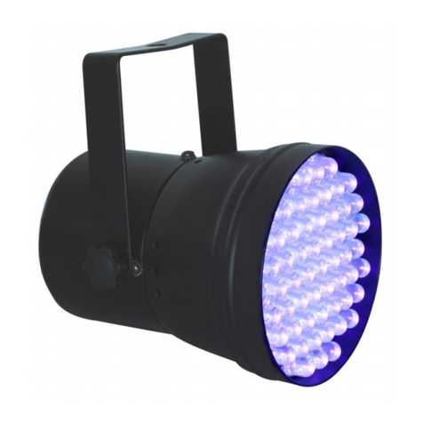 Beamz PAR36 Spot 55 Ultraviolet LED's DMX User manual