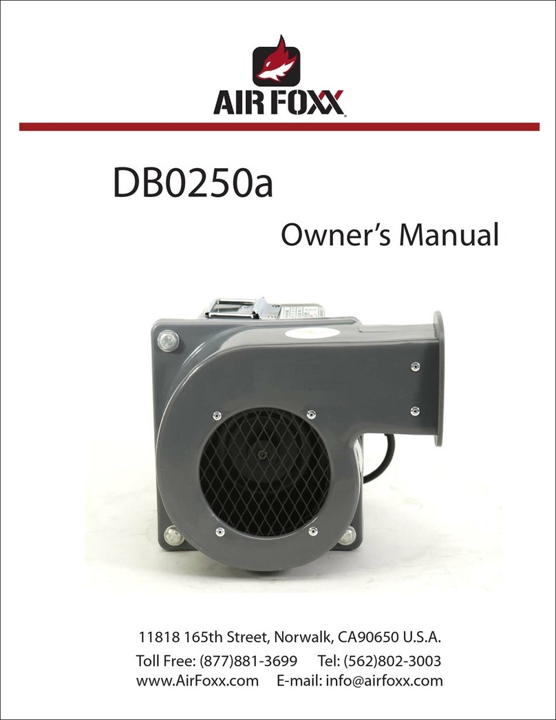 AIR FOXX DB0250a owner's manual