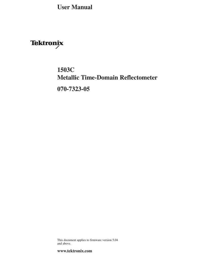 Tektronix 1503C User manual Tektronix 1503C User manual