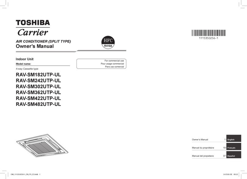 Toshiba RAV-SM182UTP-UL User manual
