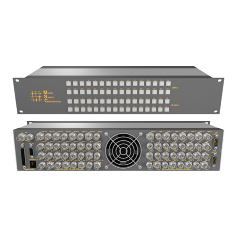 Matrix Switch Corporation MSC-2HD3232L product manual