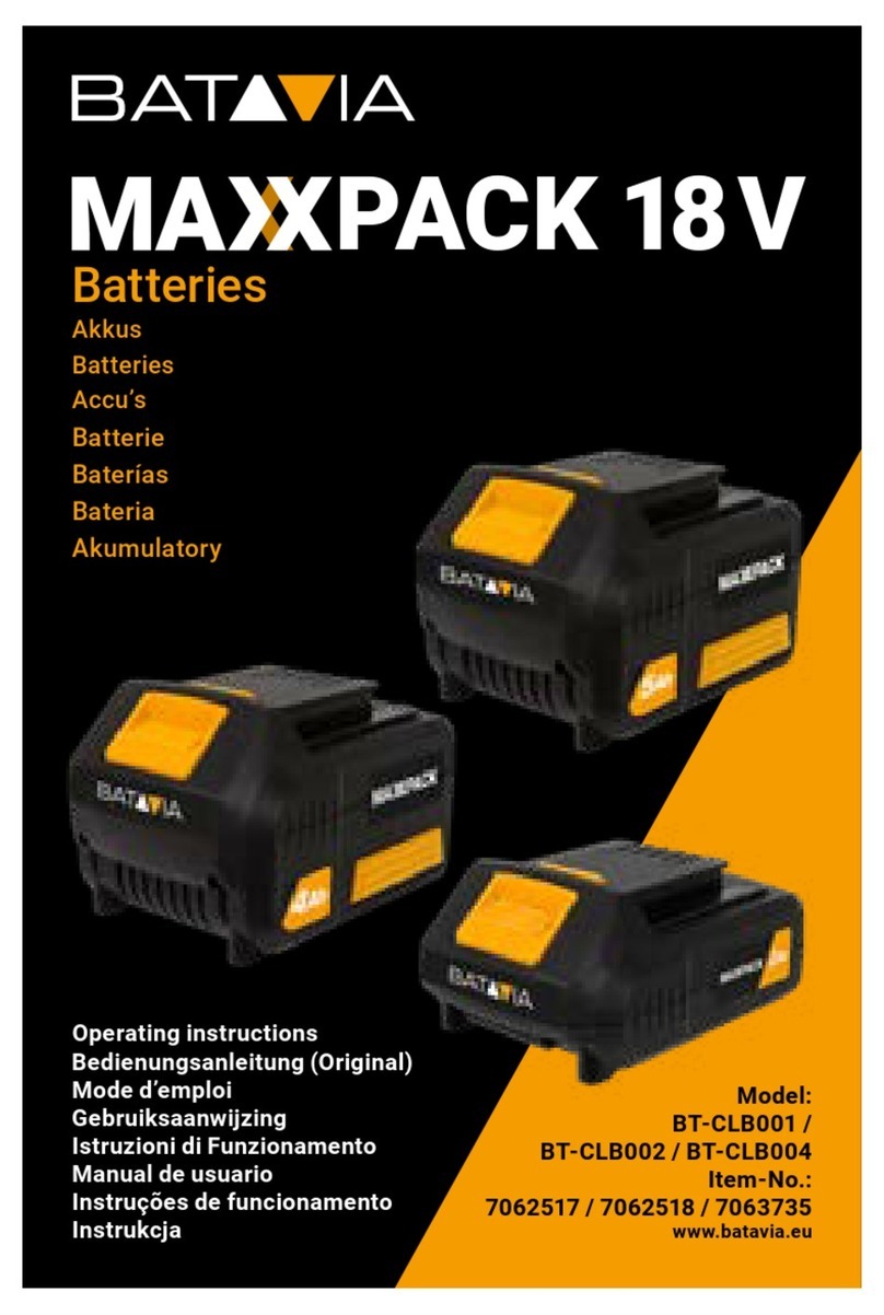 Batavia MAXXPACK BT-CLB001 operating instructions