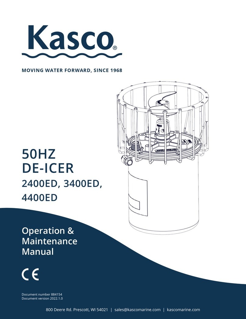 Kasco De-Icer 2400ED Operation & maintenance manual