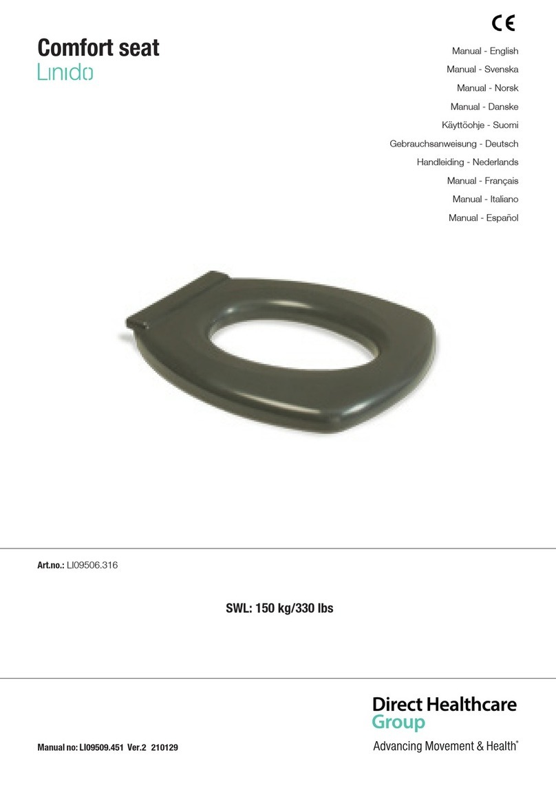 Direct Healthcare Group Linido Comfort seat manual
