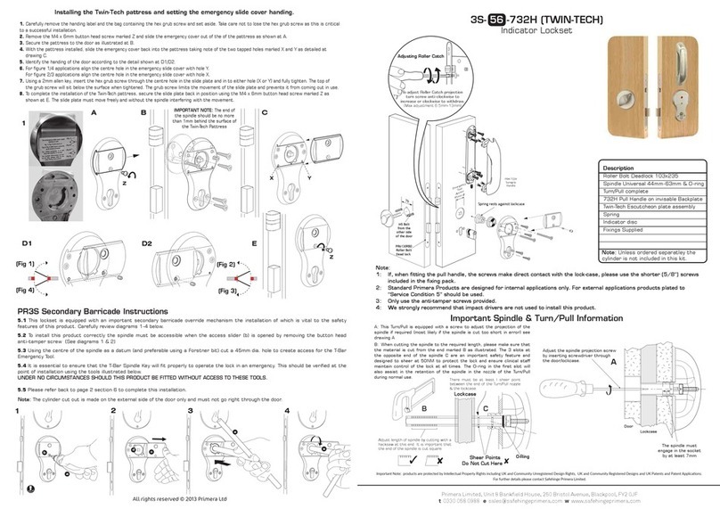 Primera TWIN-TECH 3S-56-732H Assembly instructions Primera TWIN-TECH 3S-56-732H Assembly instructions