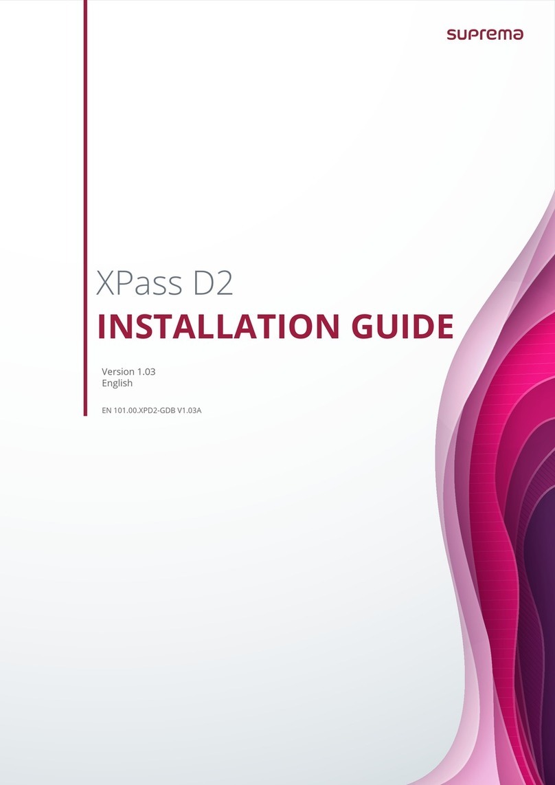 suprema XPD2-GDB installation guide