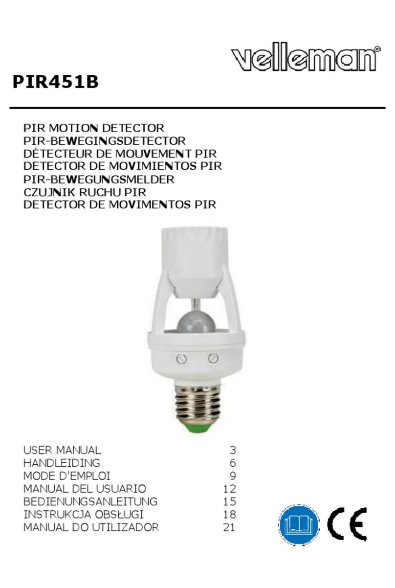 Velleman PIR451B User manual