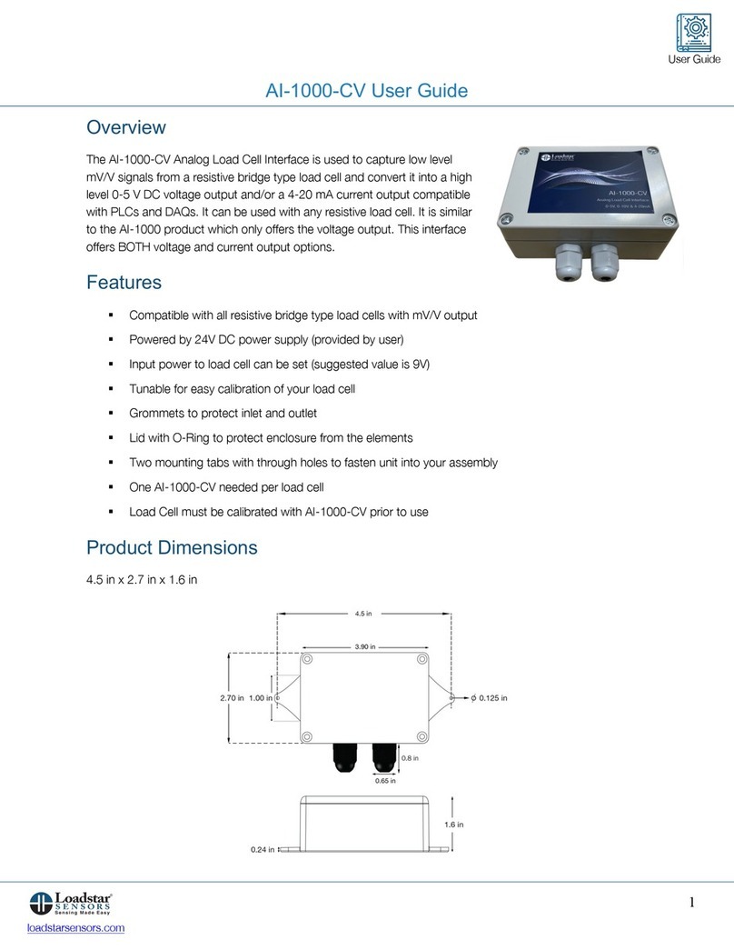 Loadstar Sensors AI-1000-CV User manual