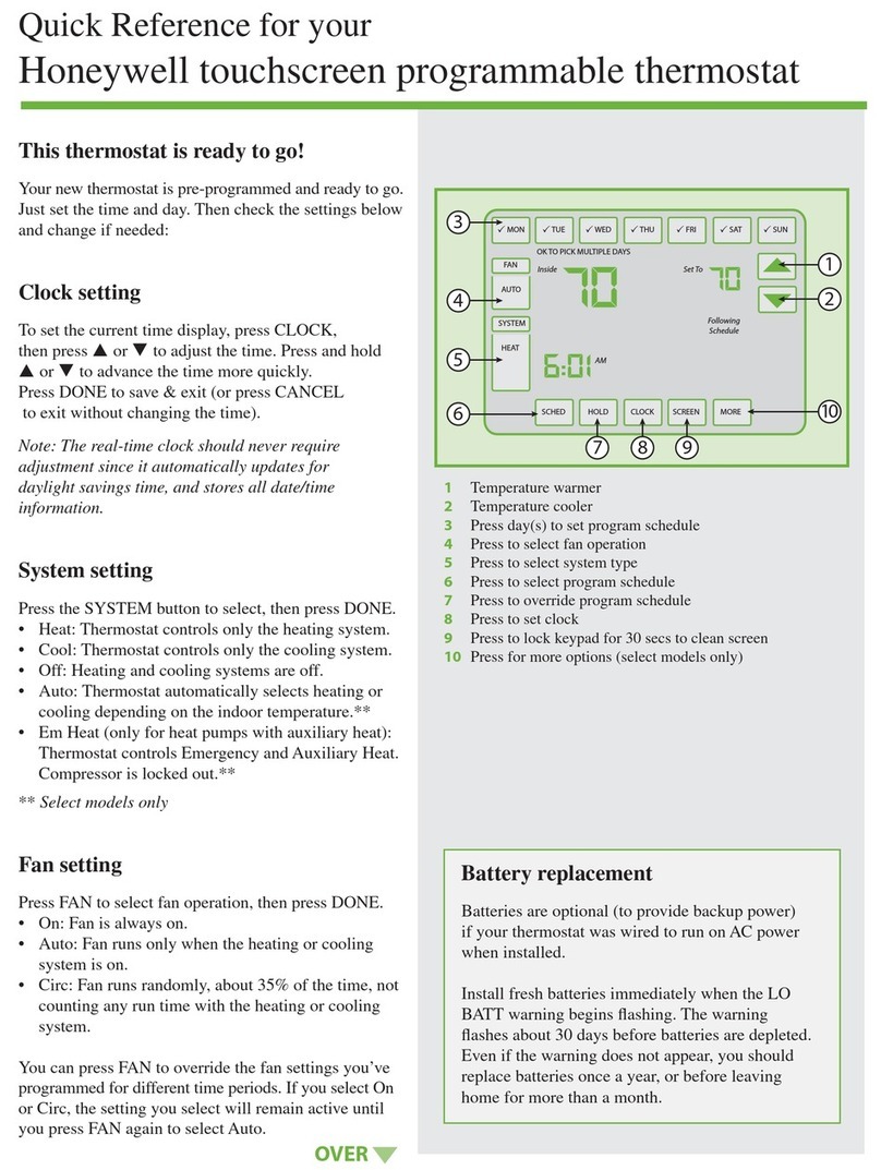 Honeywell SimpleSaver User manual