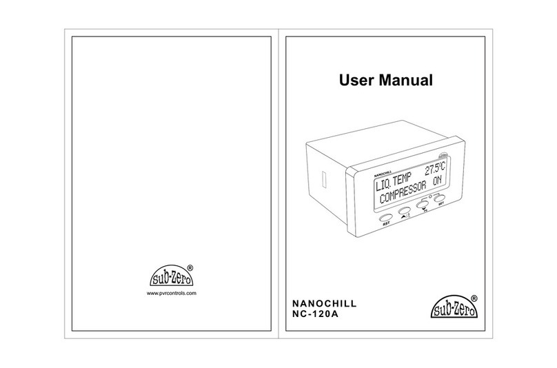 Sub-Zero NANOCHILL NC-120A user manual