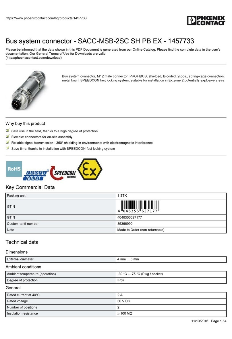Phoenix Contact SACC-MSB-2SC PB EX User manual