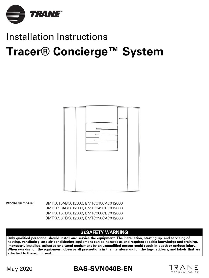 Trane Tracer Concierge BMTC015ABC012000 installation instructions