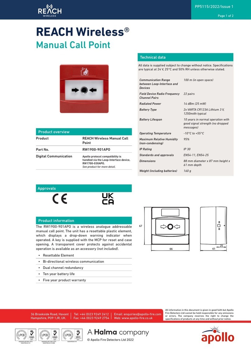 Apollo REACH WIRELESS RW1900-901APO quick start guide