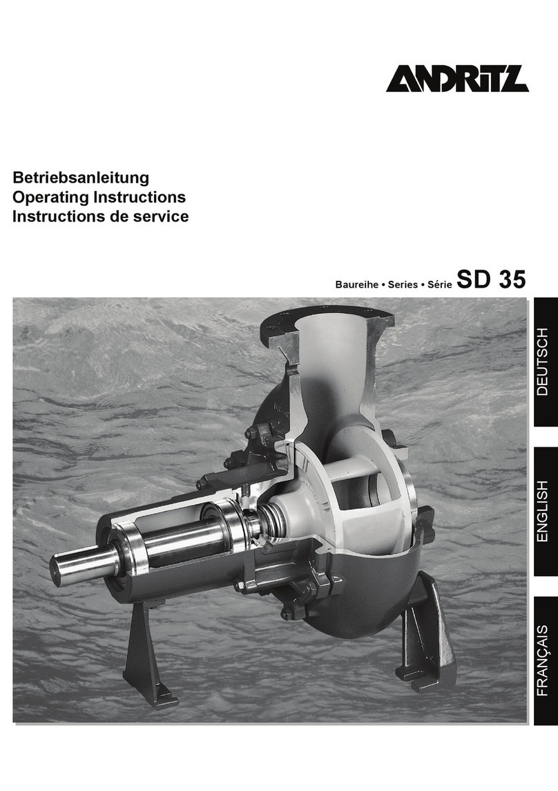 Andritz SD 35 Series operating instructions