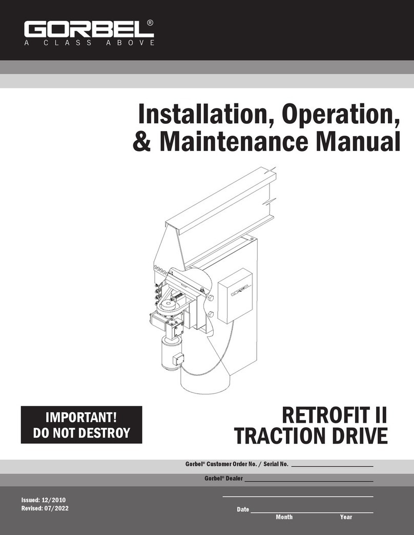 GORBEL RETROFIT II Installation, operation & maintenance manual