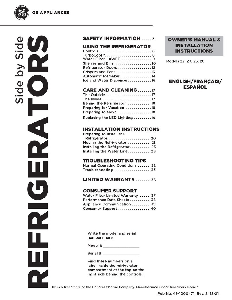 GE 22 User manual