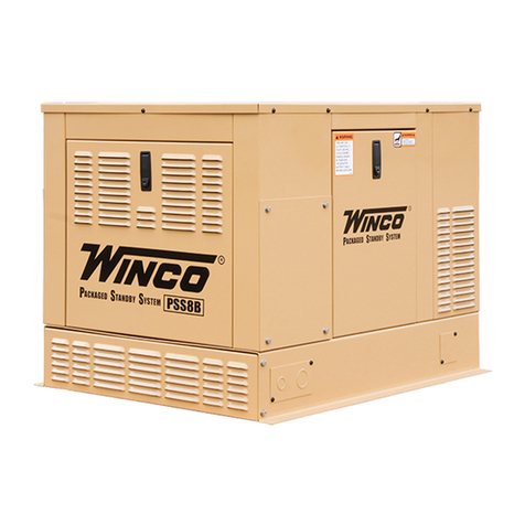 Winco PSS8B2W Installation & operator's manual