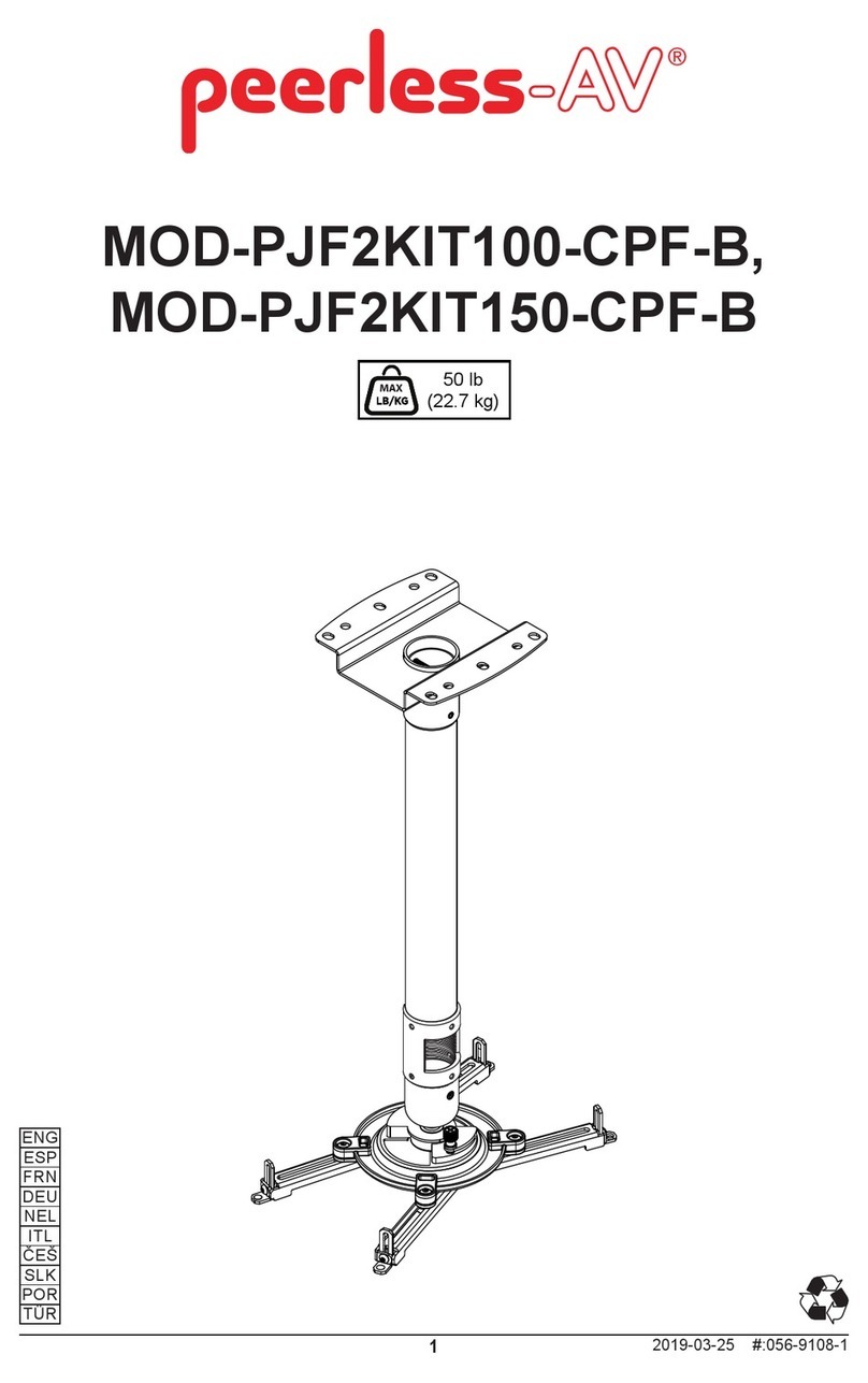 peerless-AV Modular Series installation instructions peerless-AV Modular Series installation instructions