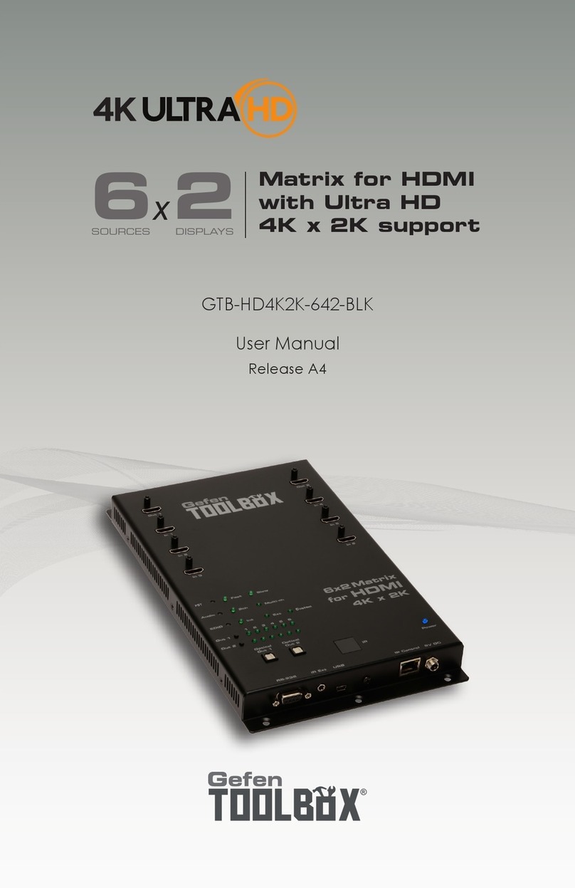Gefen TOOLBOX GTB-HD4K2K-642-BLK user manual