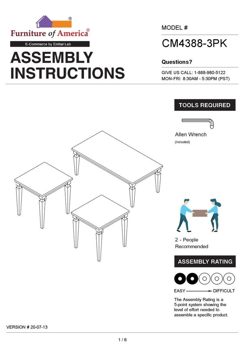 Furniture of America CM4388-3PK User manual