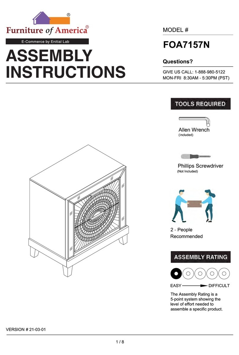 Furniture of America FOA7157N Assembly instructions