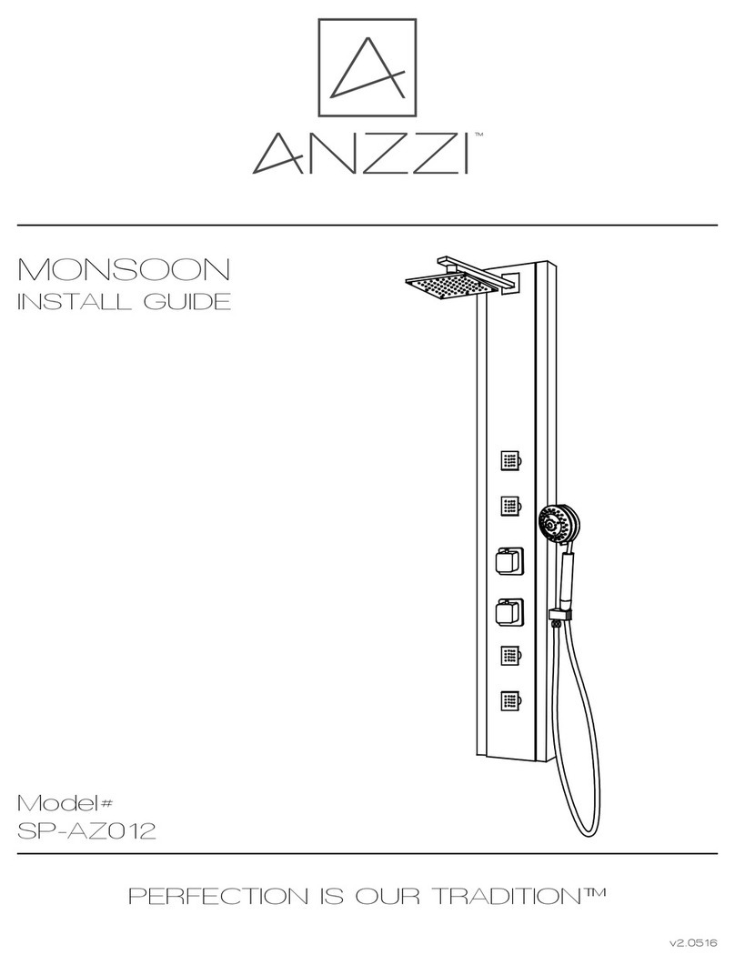 Anzzi MONSOON SP-AZ012 User manual Anzzi MONSOON SP-AZ012 User manual