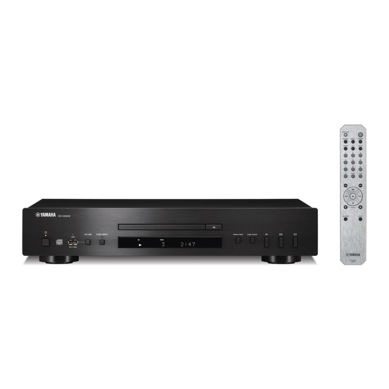 Yamaha CD-S303 General instructions