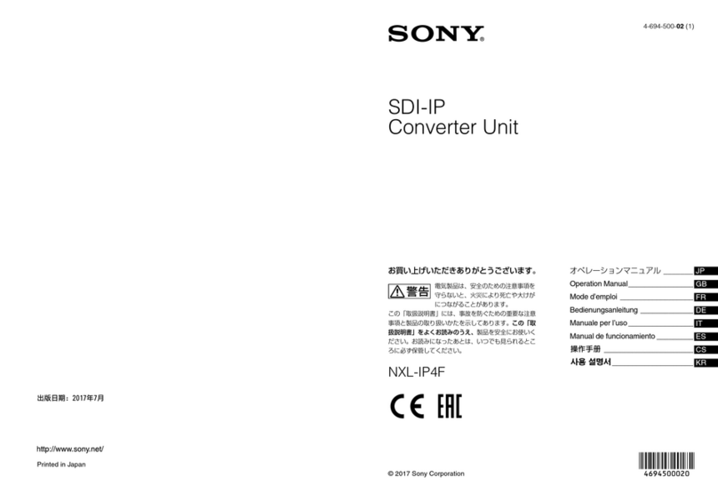 Sony NXL-IP4F Operation manual