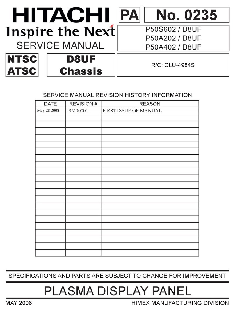 Hitachi P50S602/D8UF User manual