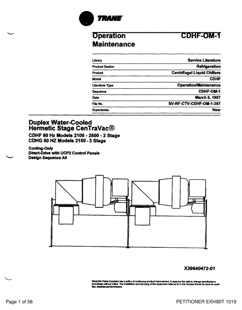 Trane CenTraVac 2100 Troubleshooting guide