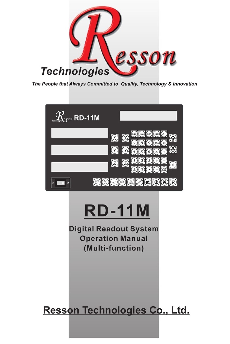 Resson Technologies RD-11M Operation manual