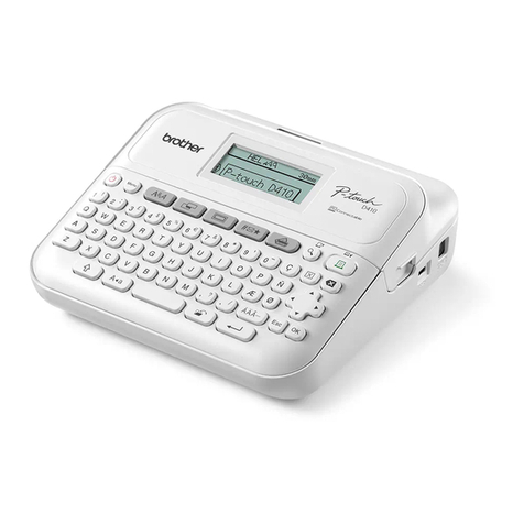 Brother P-touch PT-D410 user guide