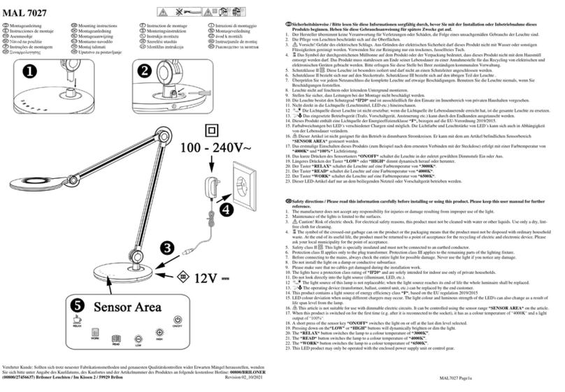 Brilo MAL 7027 Mounting instructions