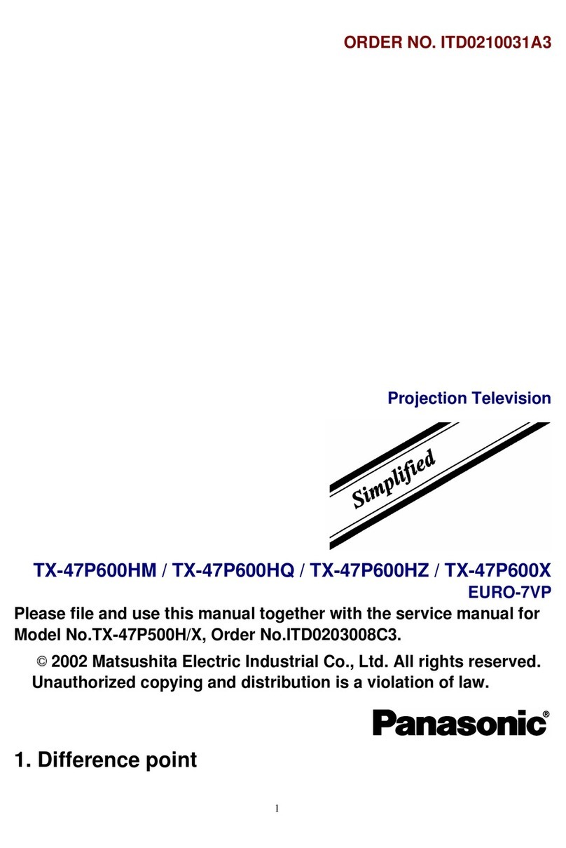 Panasonic TX-47P600HM manual