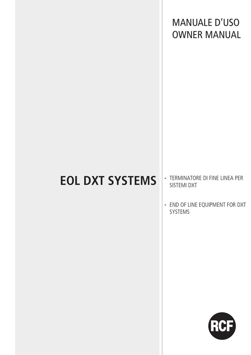 RCF EOL owner's manual