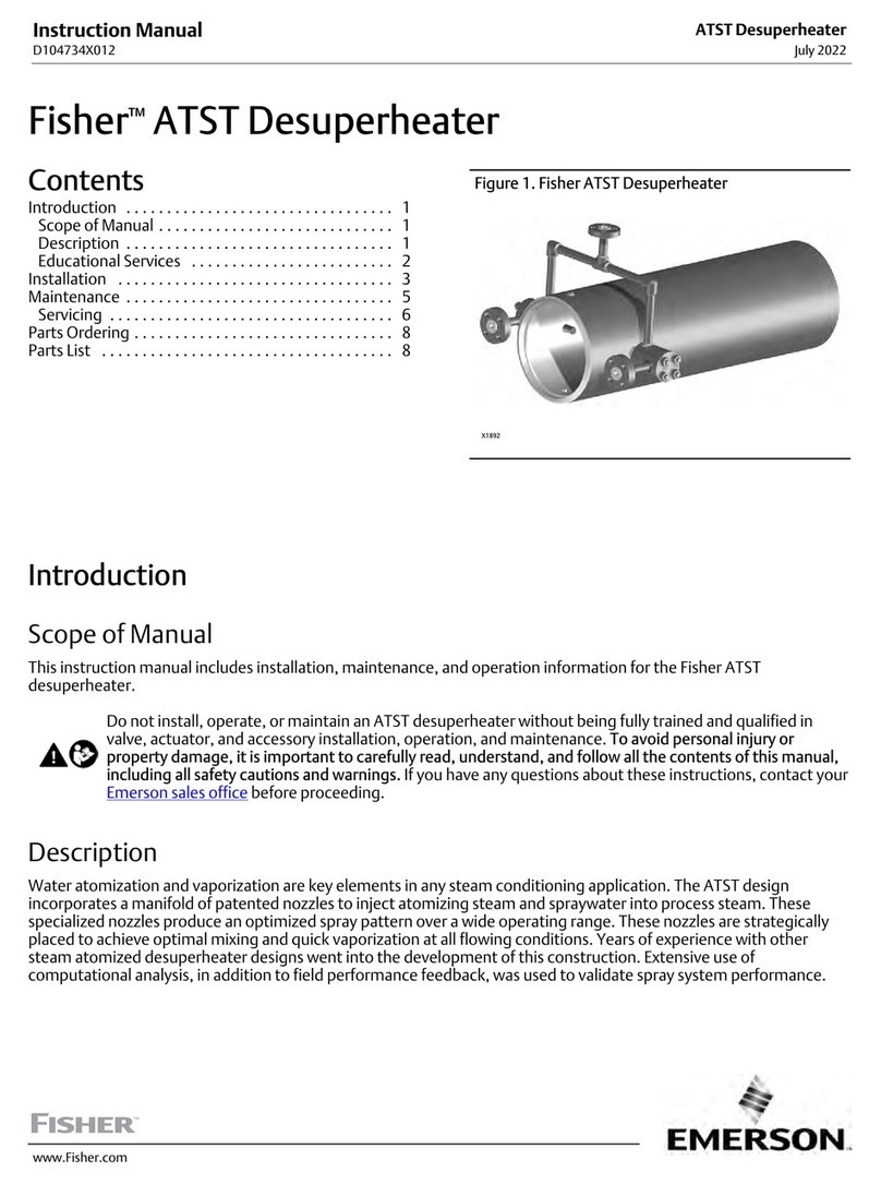 Emerson Fisher ATST Desuperheater instruction manual