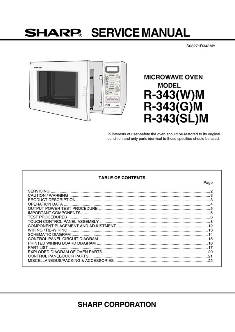 Sharp R-343WM User manual