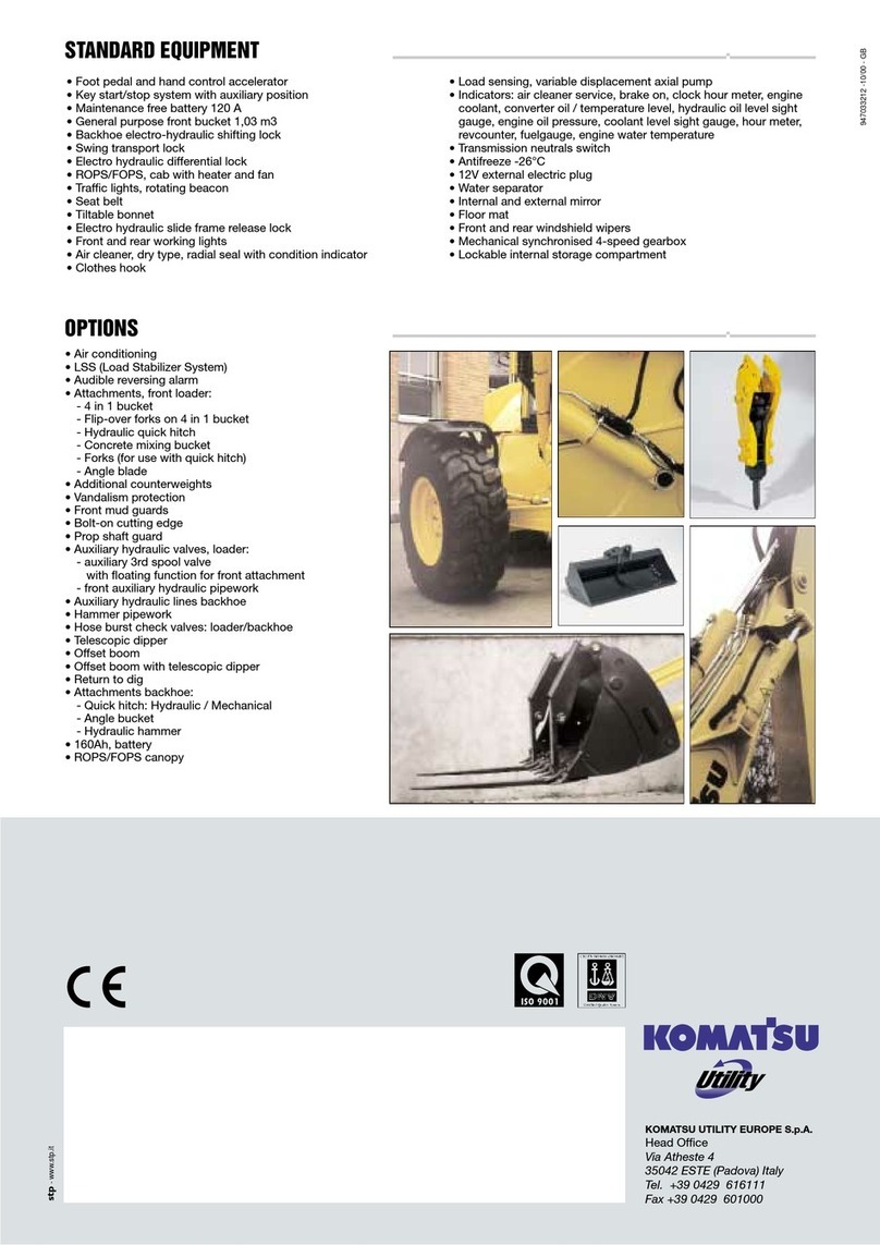 Komatsu Utility Avance WB91R-2 User manual