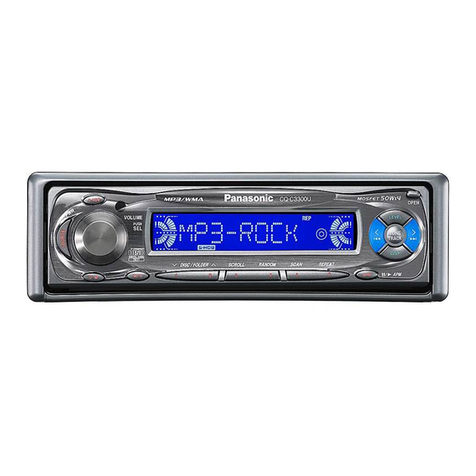 Panasonic CQC3400U - AUTO RADIO/CD DECK User manual