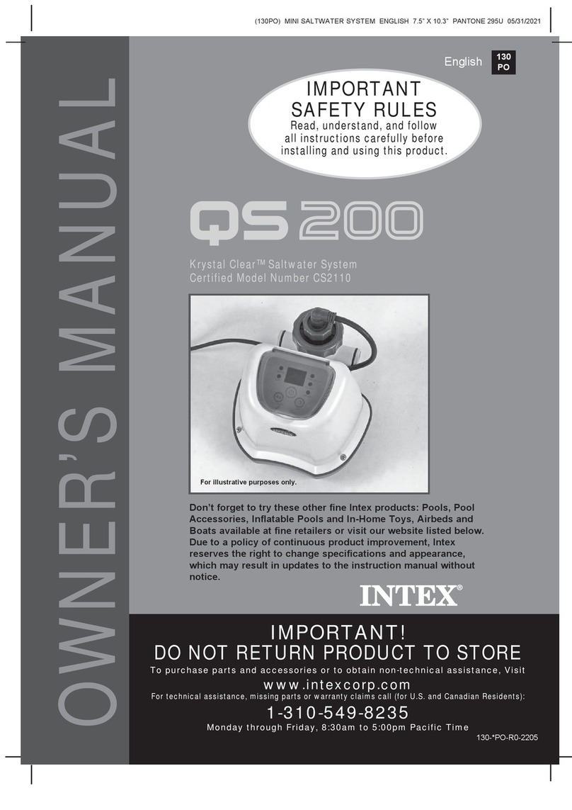 Intex CS2110 owner's manual Intex CS2110 owner's manual
