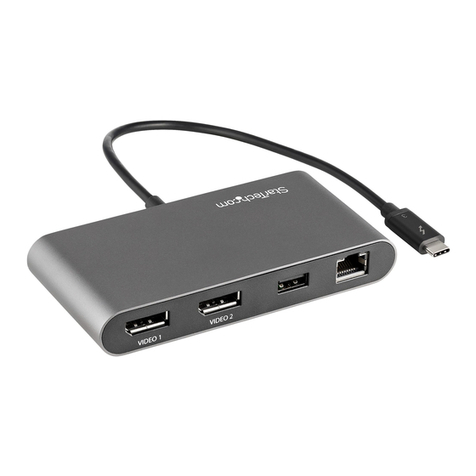 StarTech.com Thunderbolt TB3DKM2DPL User manual StarTech.com Thunderbolt TB3DKM2DPL User manual