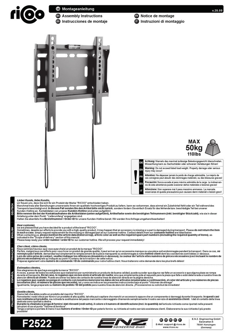 E.N.Z. Engineering Ricoo F2522 User manual