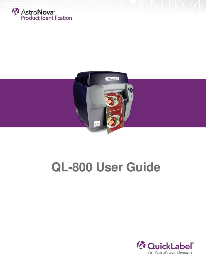 AstroNova QuickLabel QL800 User manual AstroNova QuickLabel QL800 User manual